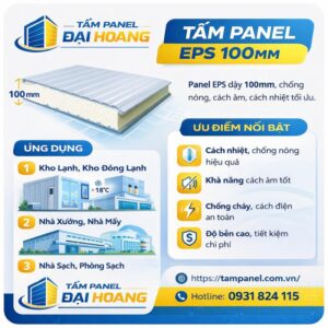 Tấm panel eps 100mm