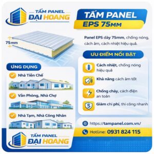 tấm panel eps 75mm