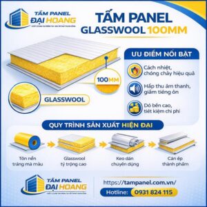 Tấm panel glasswood 100mm