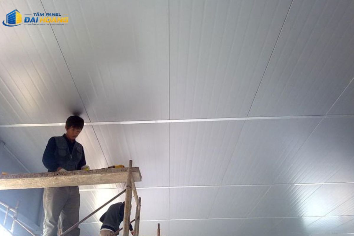 Thi công lắp ghép hệ thống vỏ kho lạnh bảo quản nông sản và thực phẩm chế biến bằng tấm Panel PU 100mm