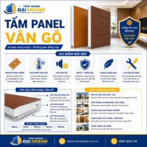 Tấm panel vân gỗ