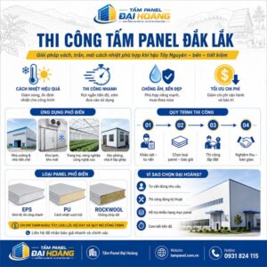 thi công tấm panel Đaklak