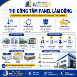 thi công tấm panel Lâm Đồng