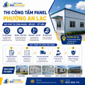 thi công tấm panel phường An Lạc