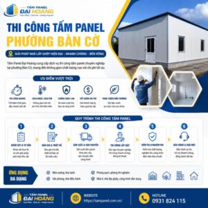 thi công tấm panel phường Bàn Cờ