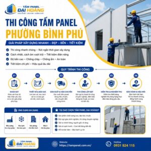 thi công tấm panel phường Bình Phú