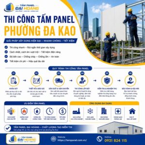 thi công tấm panel phường Đa Kao