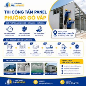 thi công tấm panel phường Gò Vấp