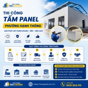 thi công tấm panel phường Hạnh Thông