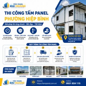 thi công tấm panel phường Hiệp Bình
