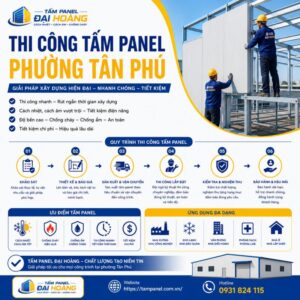 thi công tấm panel phường Tân Phú
