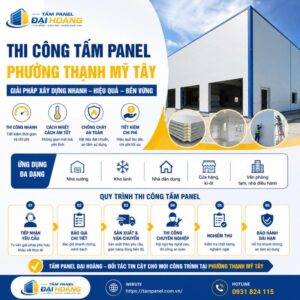 thi công tấm panel phường Thạnh Mỹ Tây