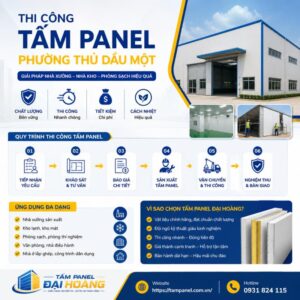 thi công tấm panel phường Thủ Dầu Một