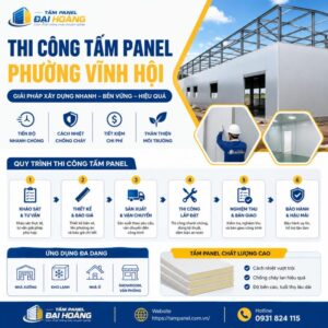 thi công tấm panel phường Vĩnh Hội