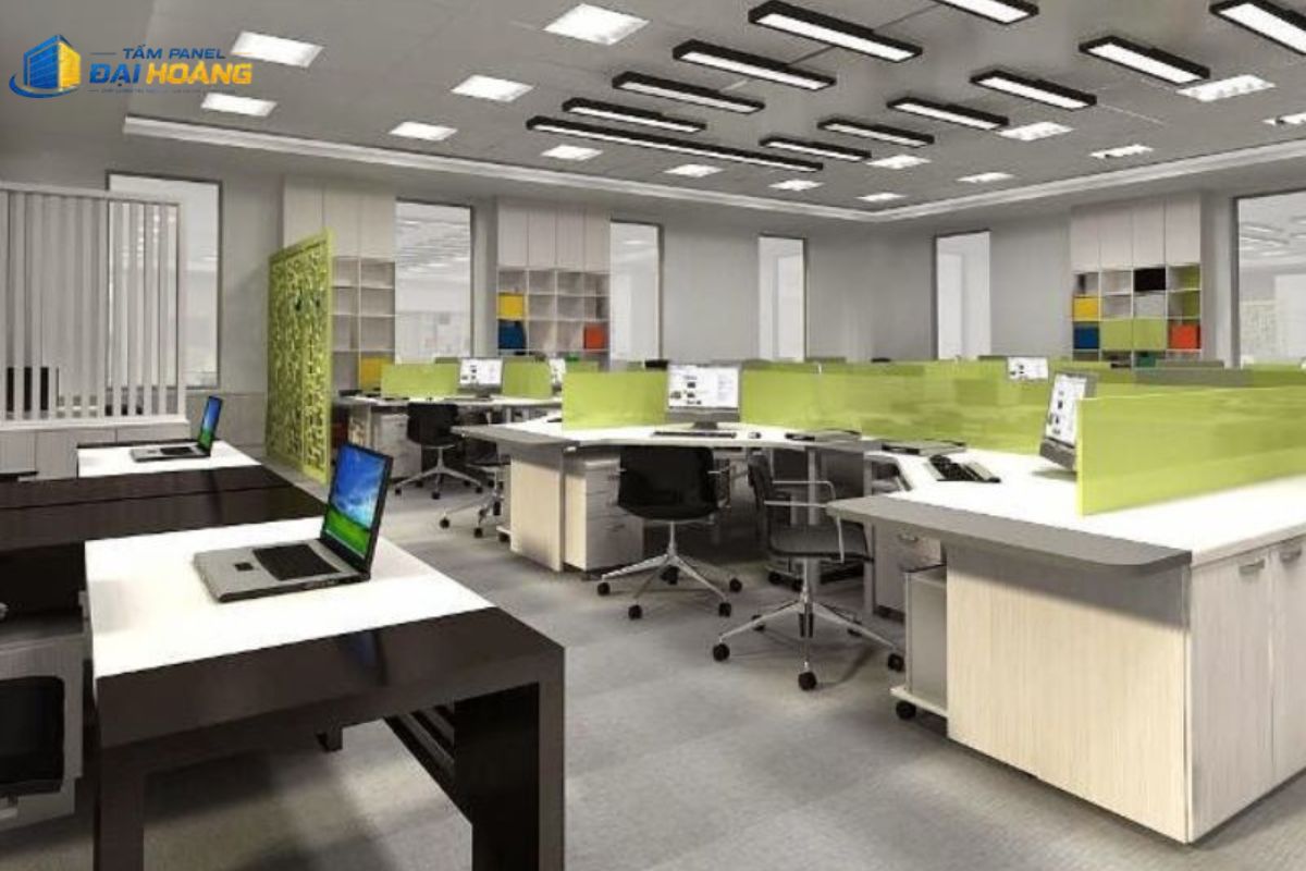 Thi công tấm panel phường Vườn Lài làm vách cho văn phòng