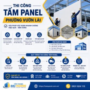 thi công tấm panel phường Vườn Lài