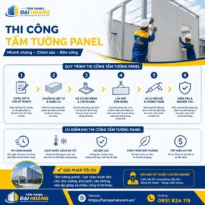 thi công tấm tường panel