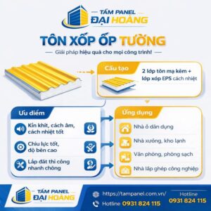 tôn xốp ốp tường