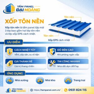 xốp tôn nền