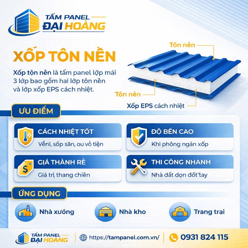 xốp tôn nền
